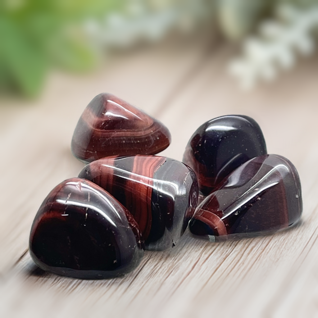 Red Tiger Eye Tumble Stone | Carpe Diem With Remi