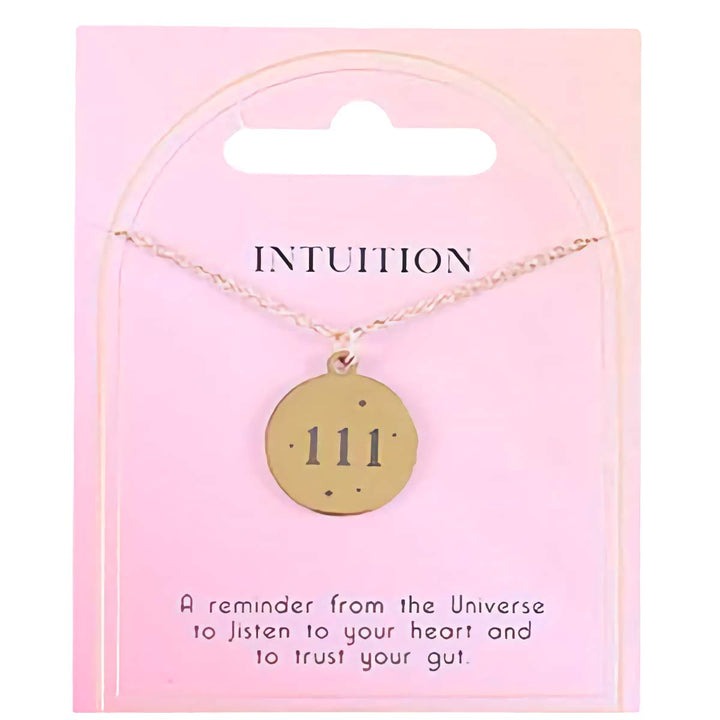 Necklace 111 Intuition Angel Number