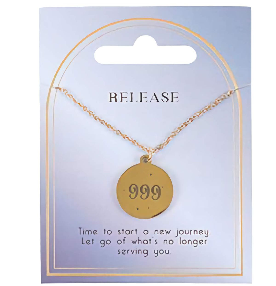 Necklace 999 Reflection Luck Angel Number