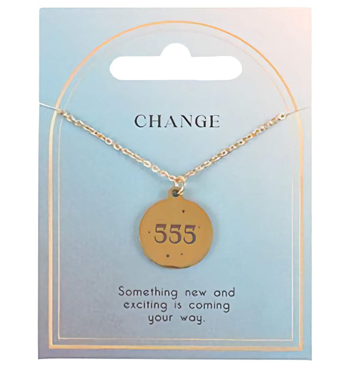 Necklace 555 Change Angel Number