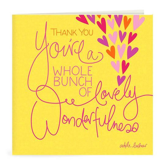 Thank You Wonderfulness Greeting Card | Carpe Diem With Remi