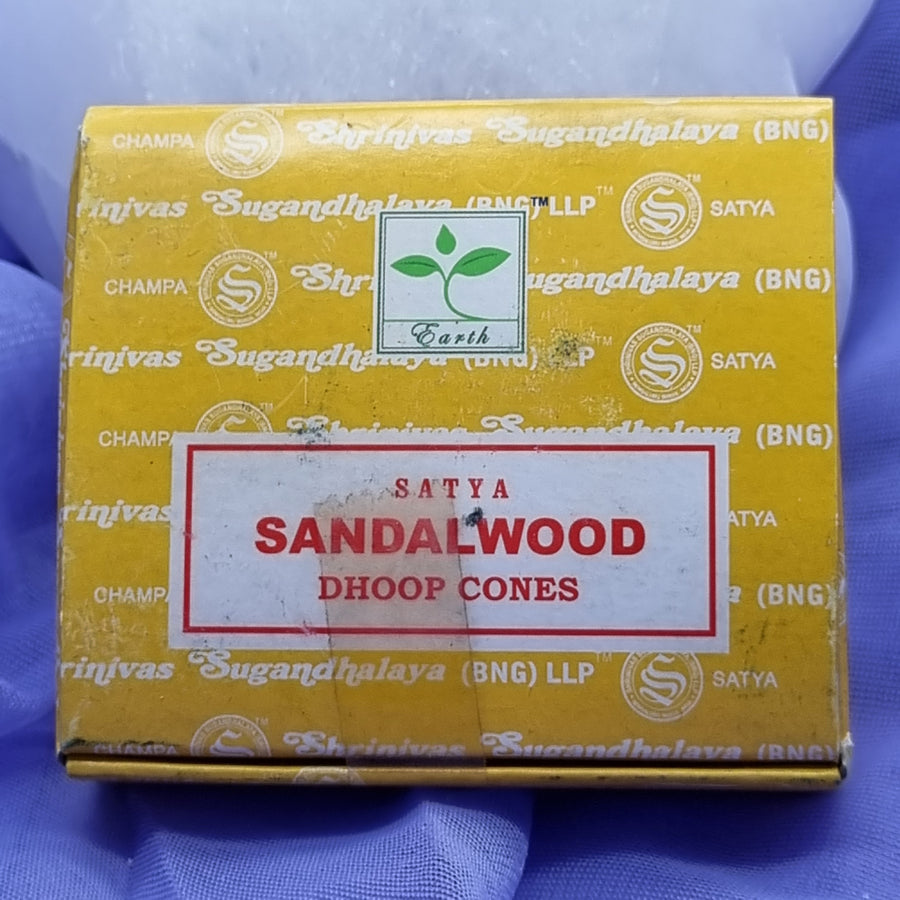 Sandalwood Satya Dhoop Cone Earth Series | Carpe Diem With Remi