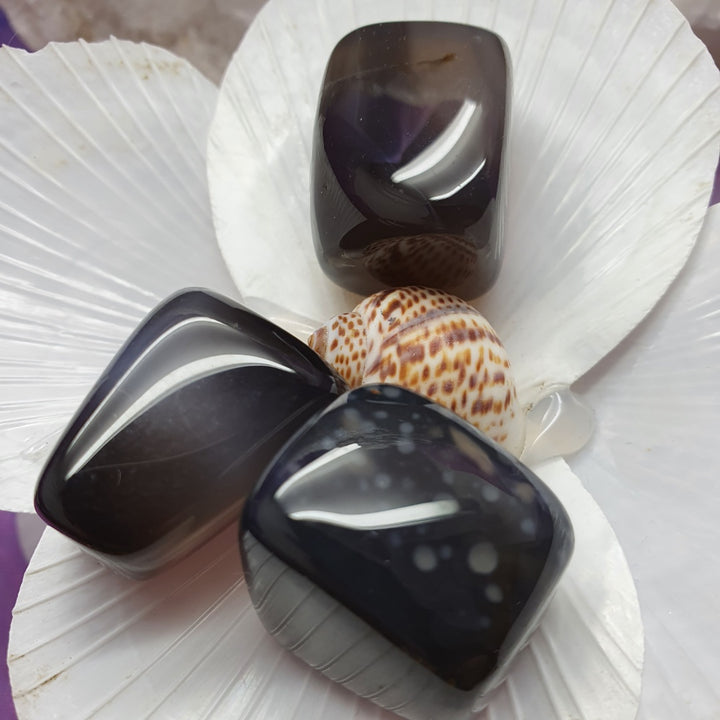 Agate Grey Tumbled Strength | Carpe Diem with Remi