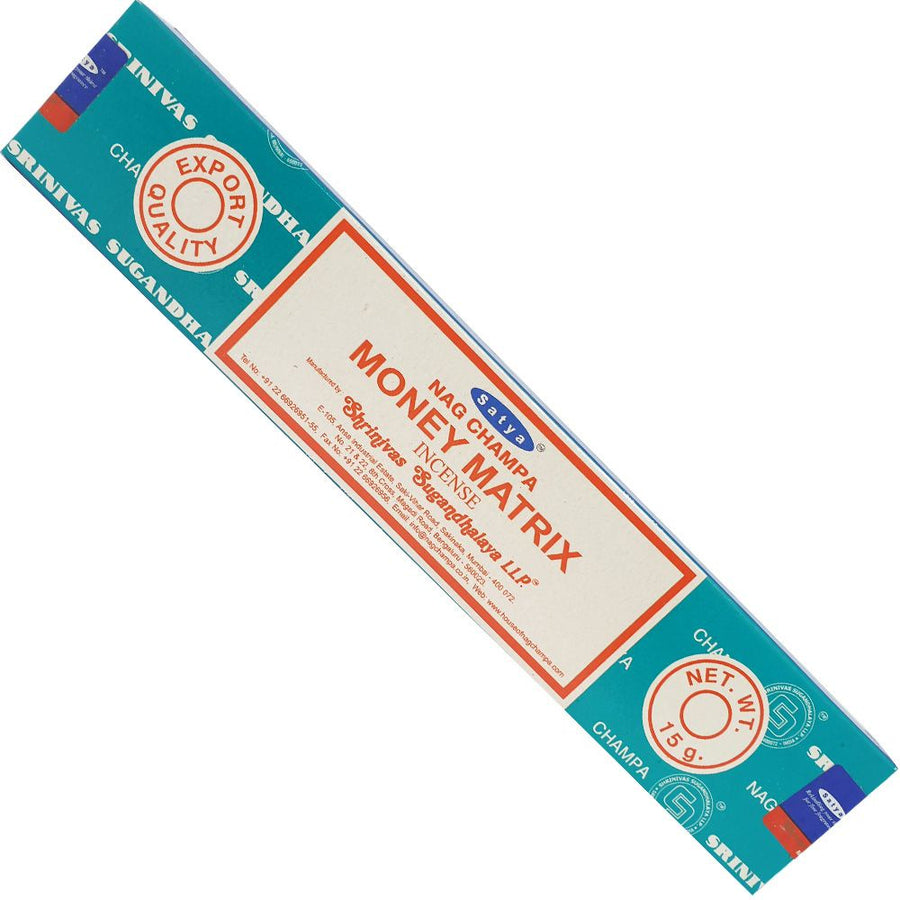 Money Matrix Satya Incense Sticks 15g | Carpe Diem With Remi