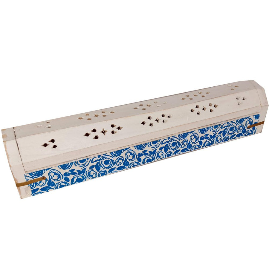 Incense Box White Painted 30 cm | Carpe Diem With Remi