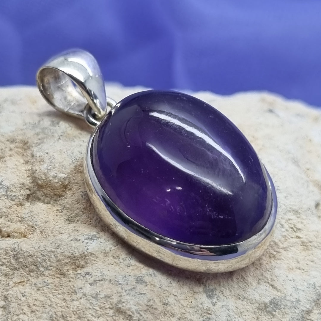 Pendant Amethyst Oval 3.9 cm | Carpe Diem With Remi