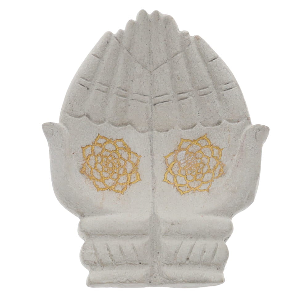 Bowl Hamsa Hands Stone Lotus Print