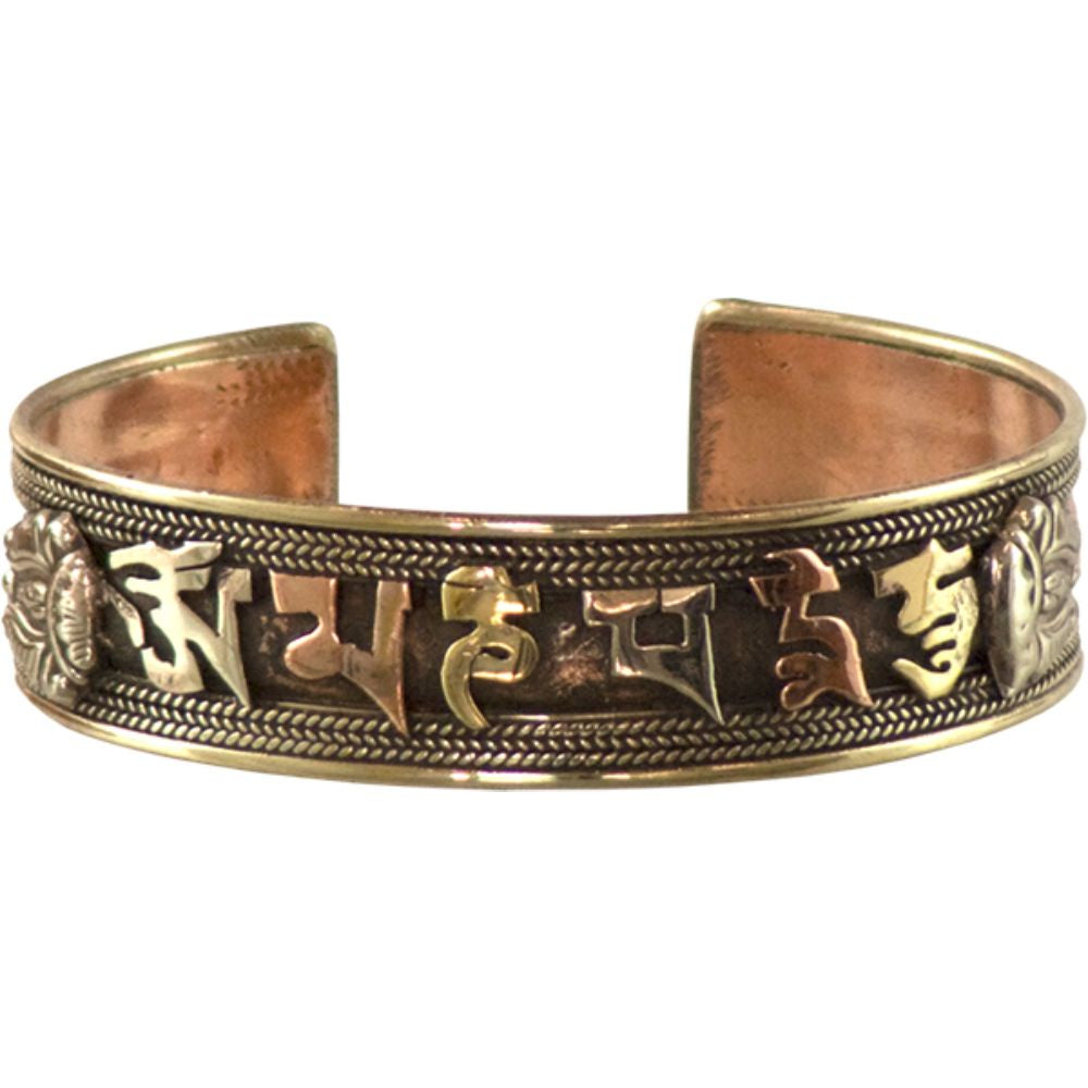 Bracelet Copper Om Mane Padme