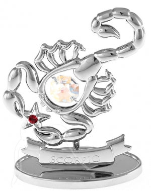 Zodiac Figurine Silver with Crystal Scorpio | Carpe Diem With Remi