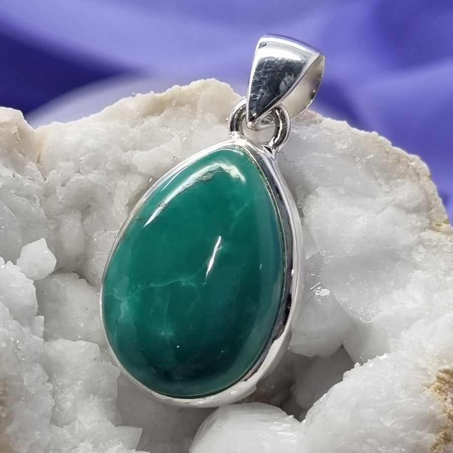 Pendant Tibetan Turquoise Small Tear Drop | Carpe Diem With Remi