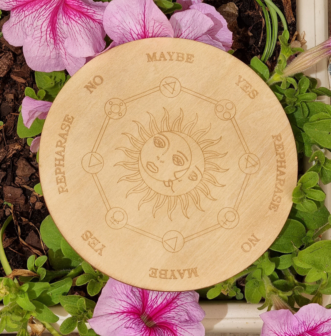 Pendulum Board Sun Moon 15 cm | Carpe Diem With Remi