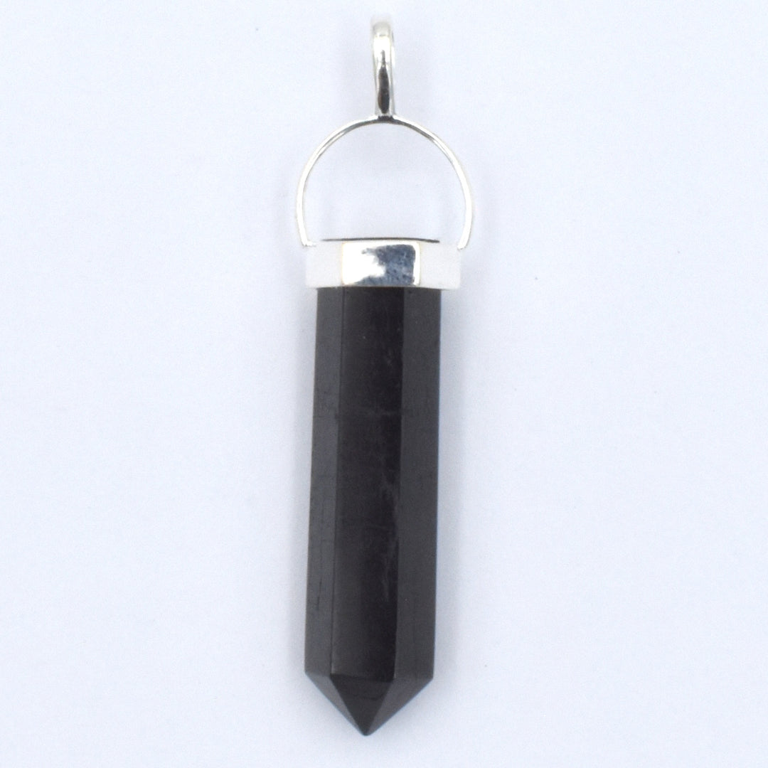 Pendant Black Tourmaline Double Terminated .925 Silver | Carpe Diem With Remi