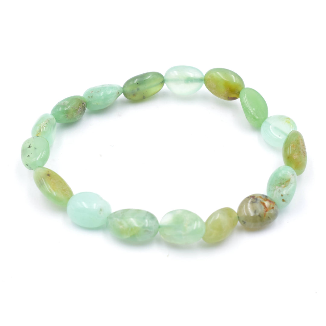 Bracelet Chrysoprase Green Tumbled | Carpe Diem With Remi