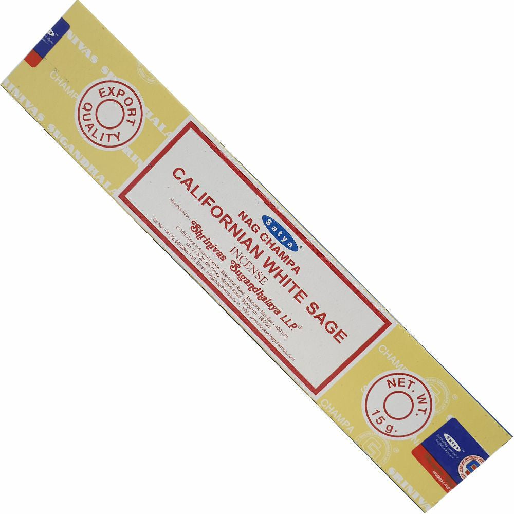 Californian White Sage Satya Incense Sticks 15g | Carpe Diem With Remi