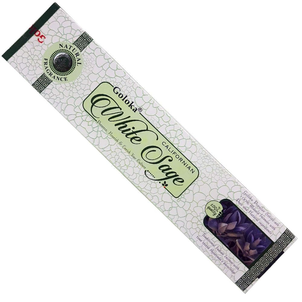 White Sage Goloka Incense 15g | Carpe Diem With Remi