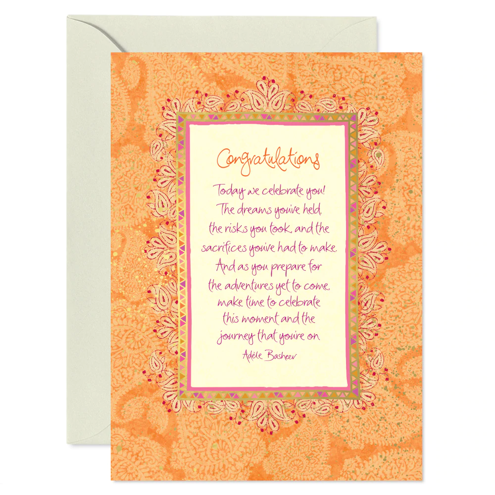 Congratulations Greeting Card | Carpe Diem With Remi