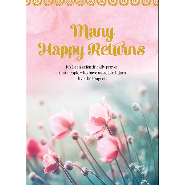 Greeting Card Many Happy Returns | Carpe Diem with Remi