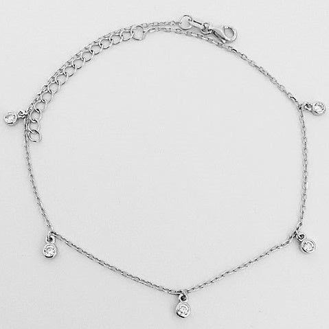 Anklet Zircon Sterling Silver | Carpe Diem With Remi