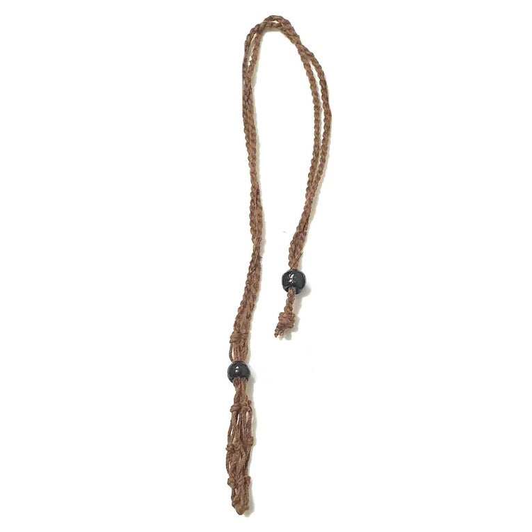 Crystal Necklace Macrame Short 35 cm Chocolate Brown | Carpe Diem With Remi