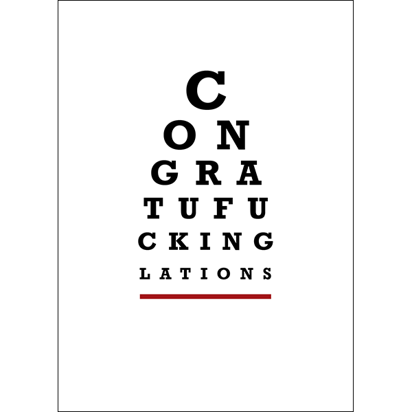 Card Congratulations Eye Test | Carpe Diem With Remi