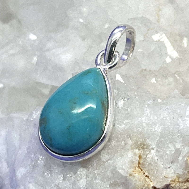 Pendant Turquoise Teardrop Mini 2.3 cm