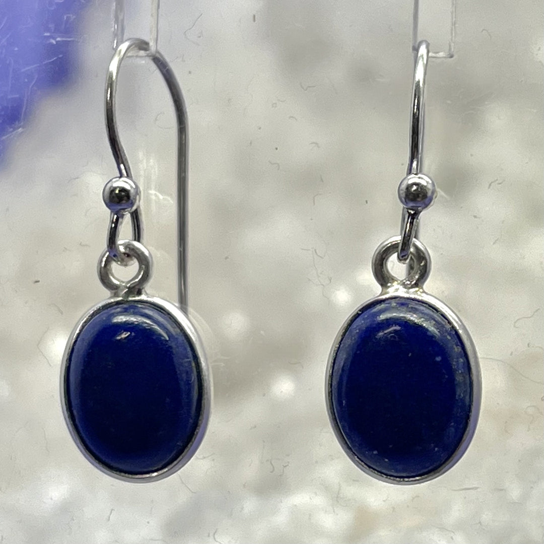 Earrings Sodalite Oval 2.6 cm