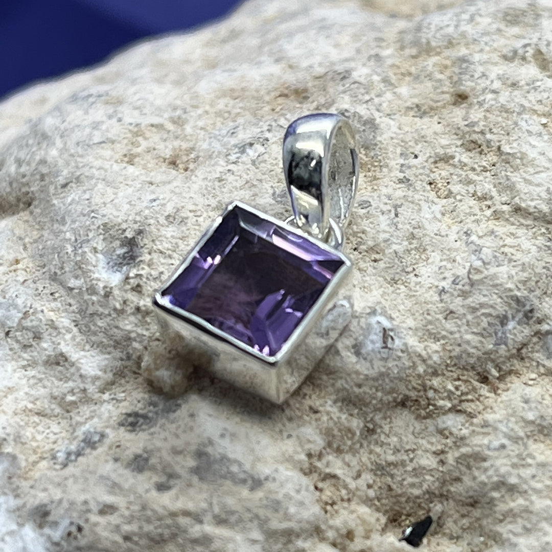 Pendant Amethyst Square Petite | Carpe Diem With Remi