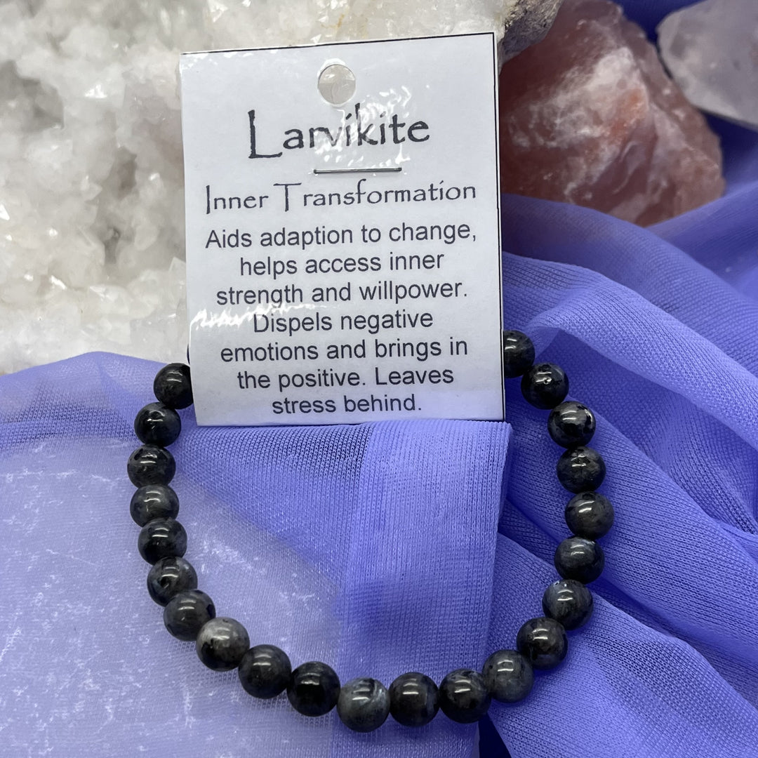 Bracelet Larvikite Bead 6mm