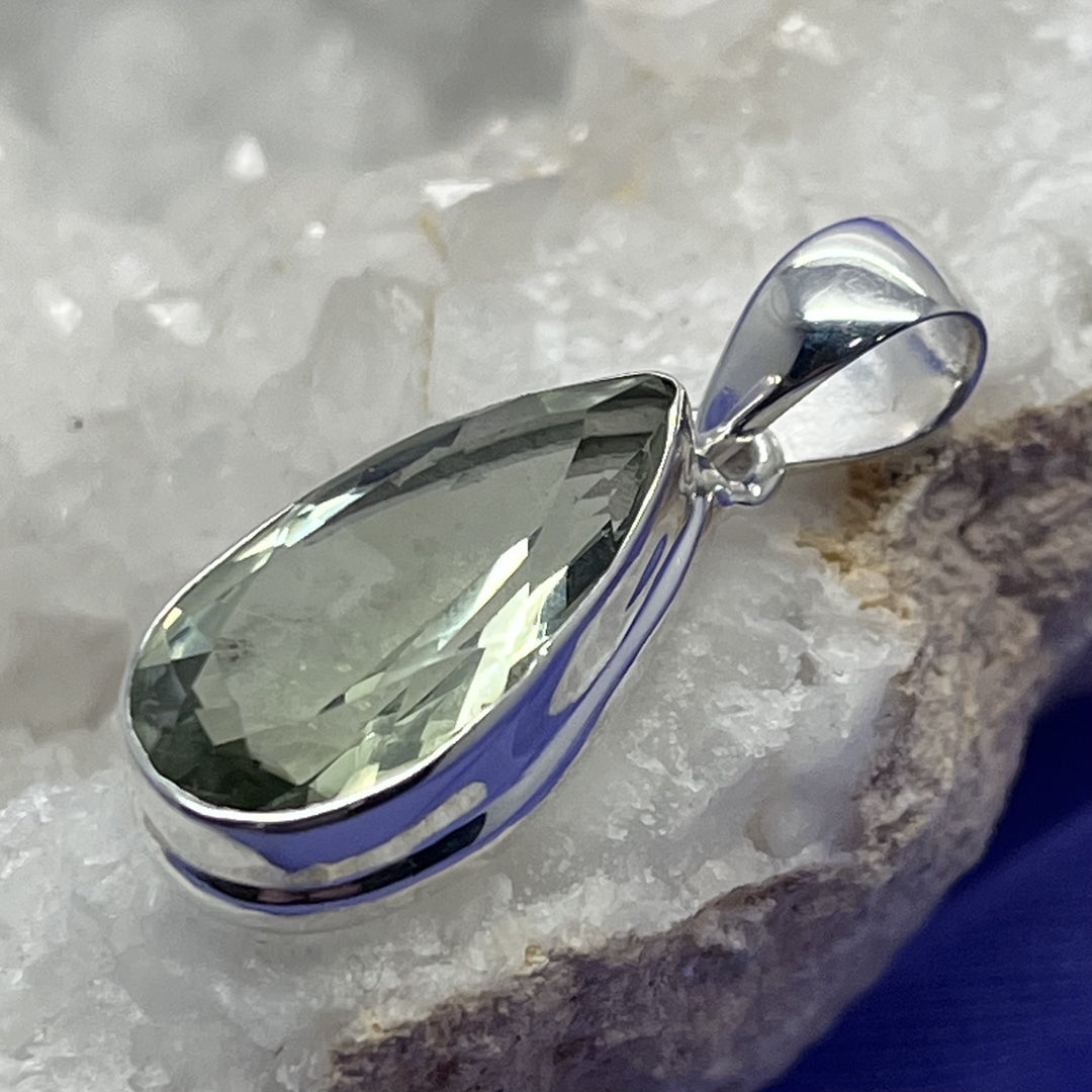 Pendant Green Amethyst Teardrop 3.1 cm