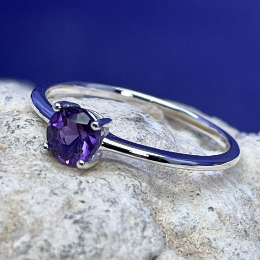 Ring Amethyst Circle Size 8 | Carpe Diem With Remi