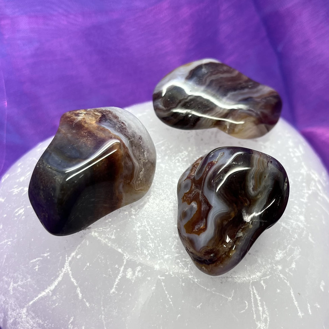 Fire Agate Tumble Stone - Natural