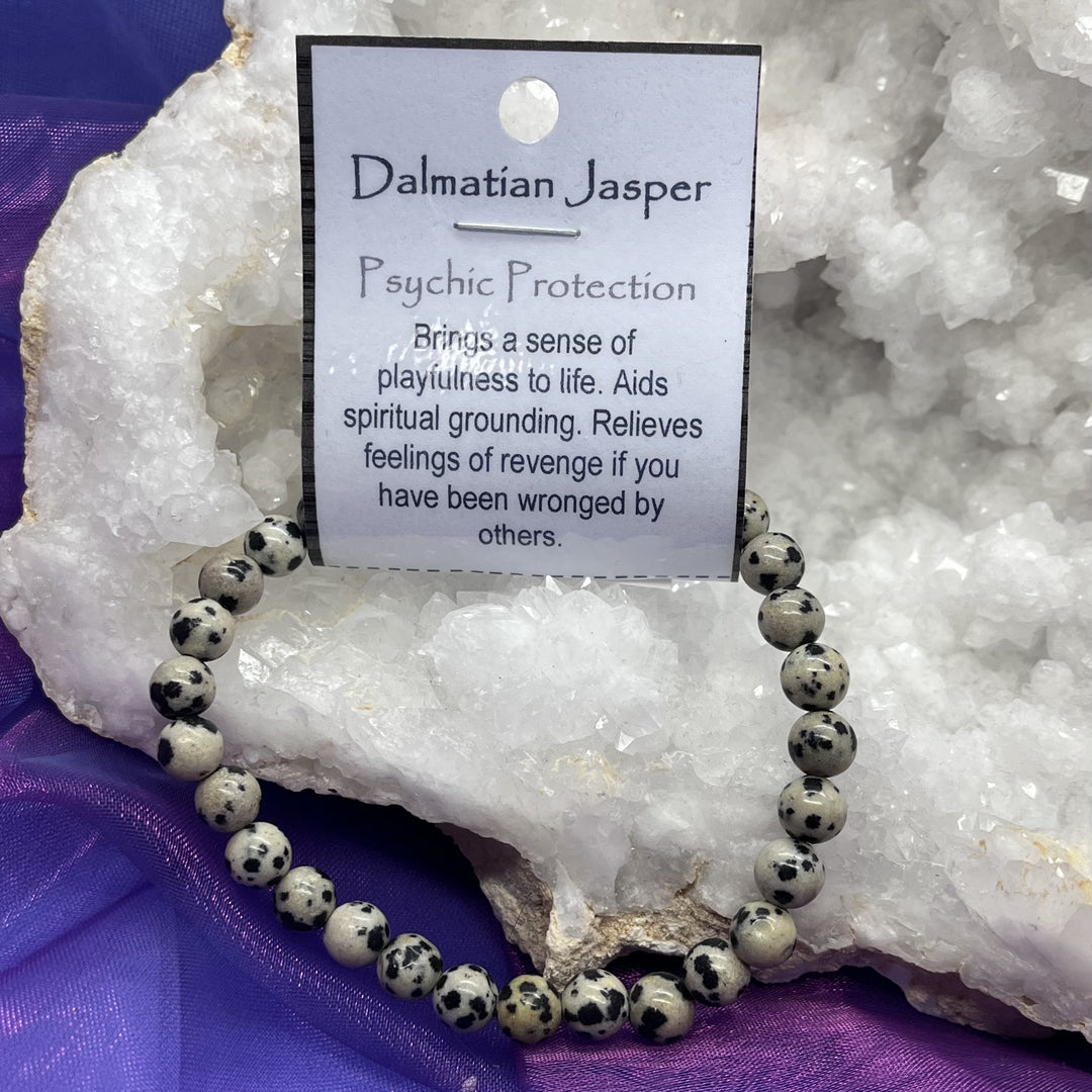 Bracelet Dalmation Jasper Bead 6mm