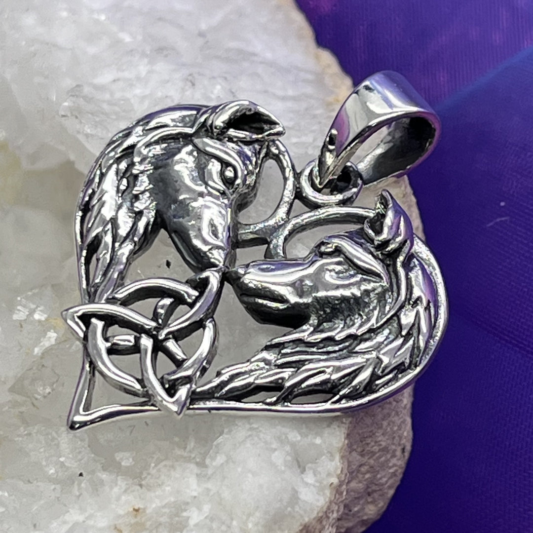 Pendant Heart Twin Flame 3.1 cm