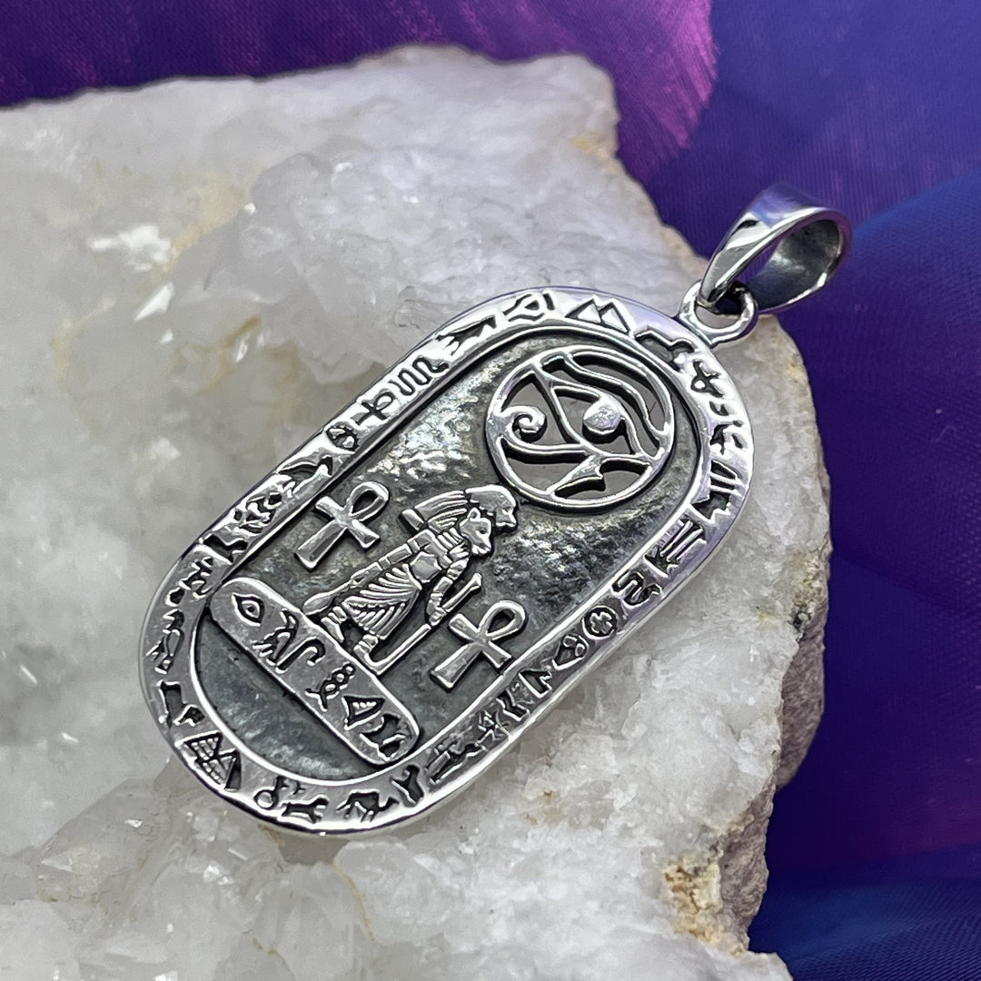 Pendant Egyptian Symbols Tag 4.7 cm