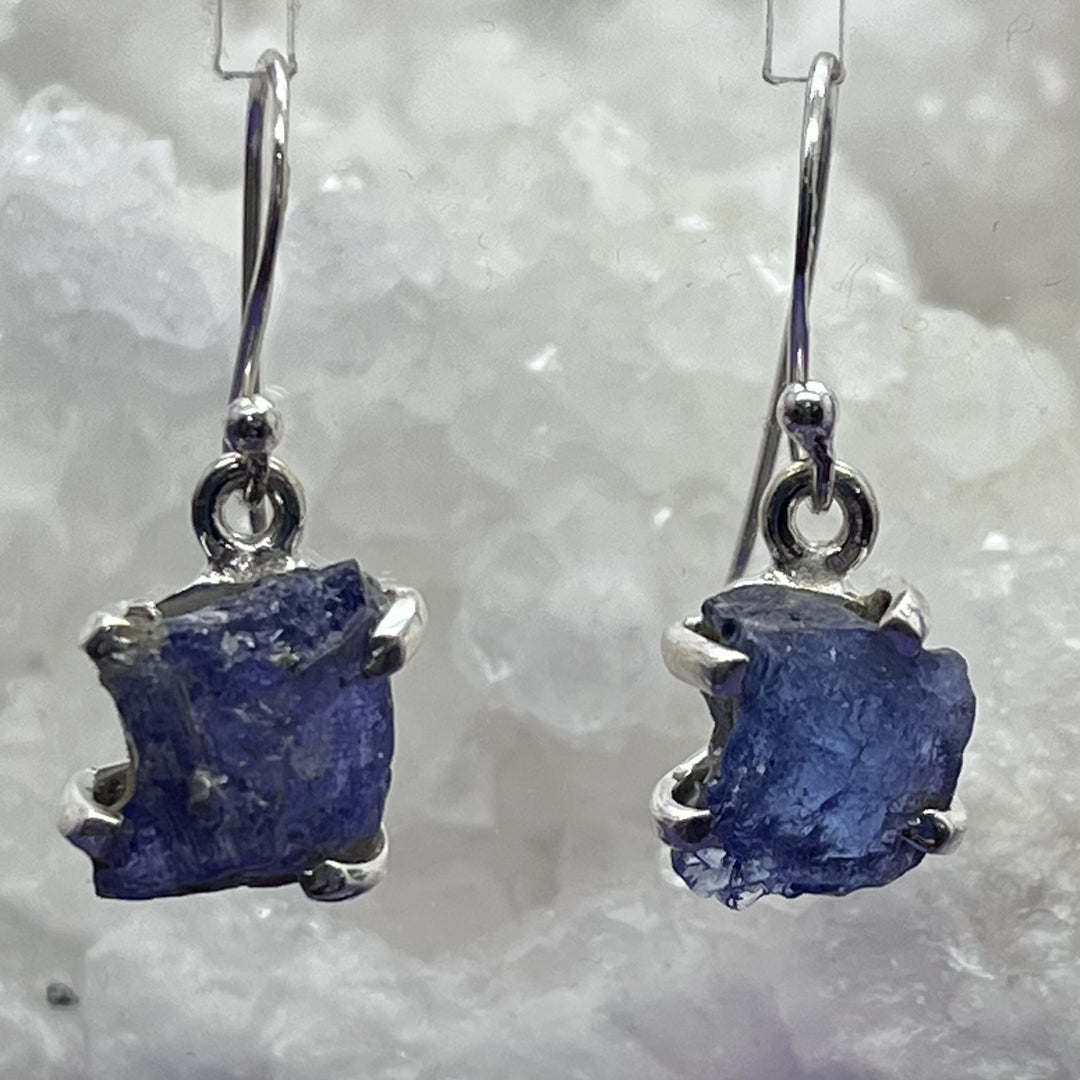 Earrings Tanzanite Freeform 2.6 cm