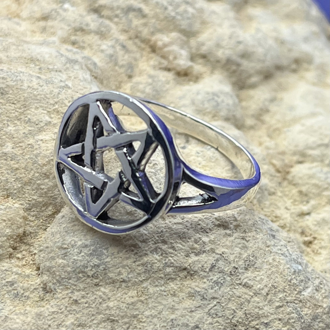 Ring Pentagram 1.6 cm