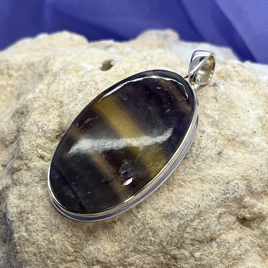 Pendant Fluorite Oval 5.0 cm