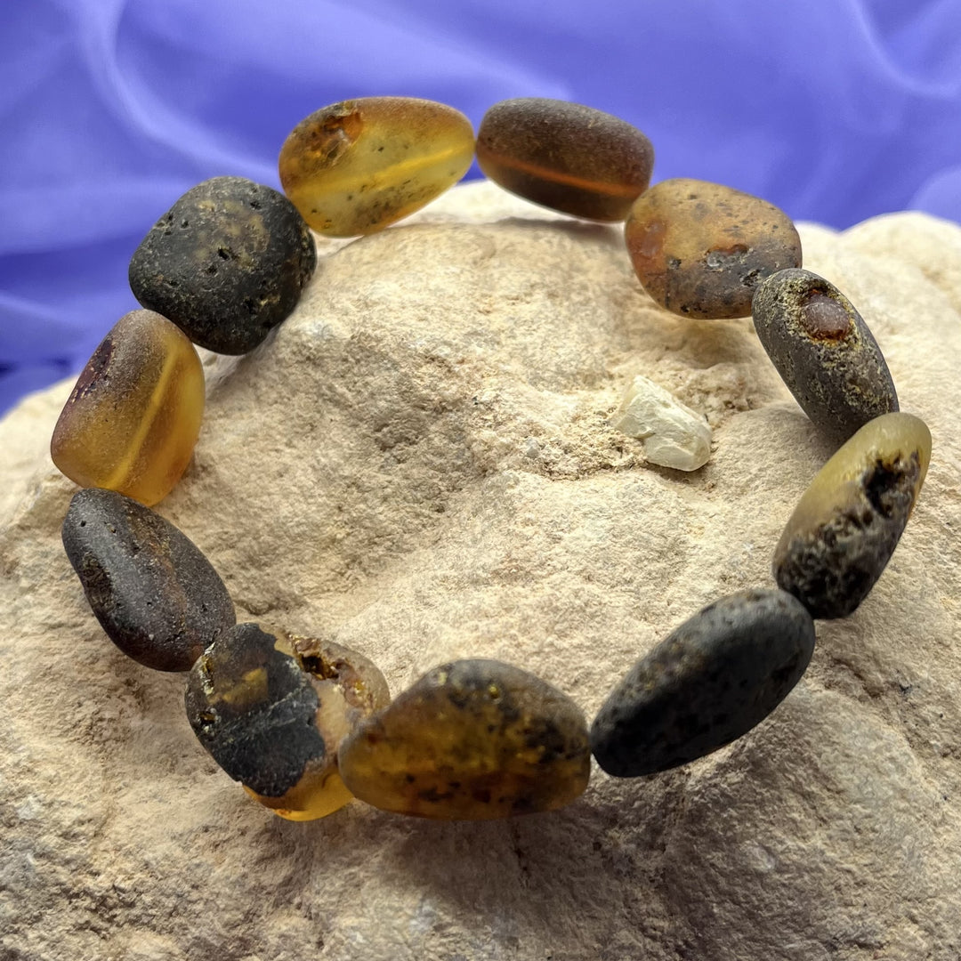 Bracelet Amber Raw Mens