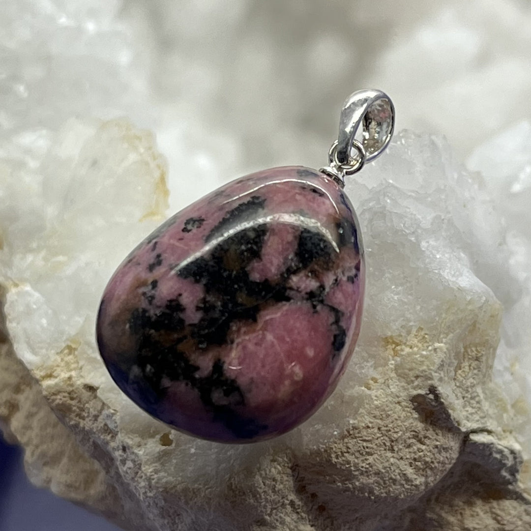 Pendant Rhodonite Tumble 2.8 cm