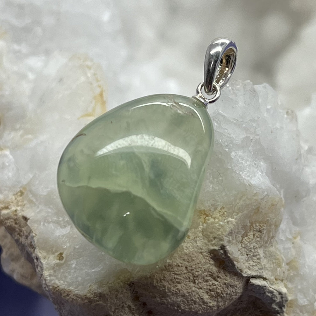 Pendant Prehnite Tumble 2.8 cm