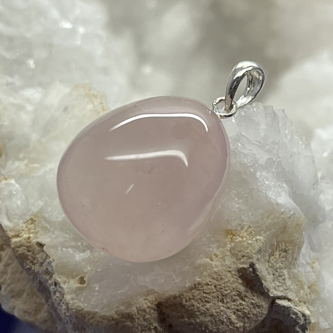 Pendant Rose Quartz Tumble 2.8 cm