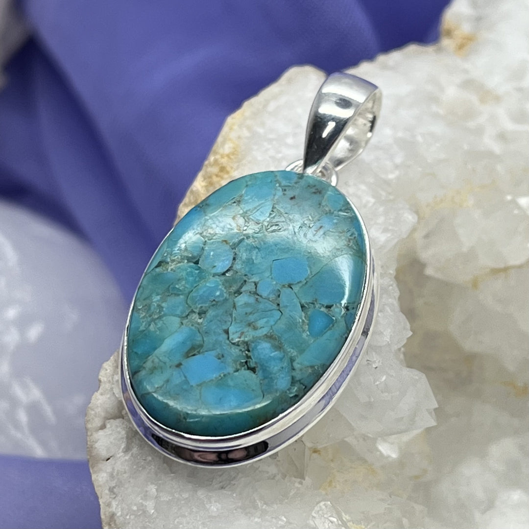 Pendant Turquoise Sleeping Beauty Oval 4.2 cm