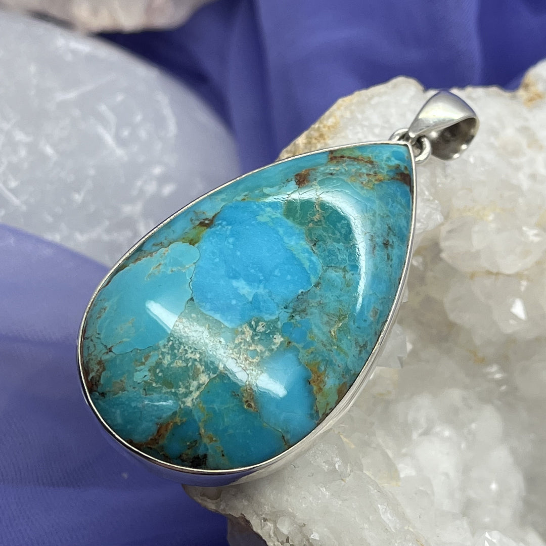 Pendant Turquoise Sleeping Beauty Oval XL 6.2 cm