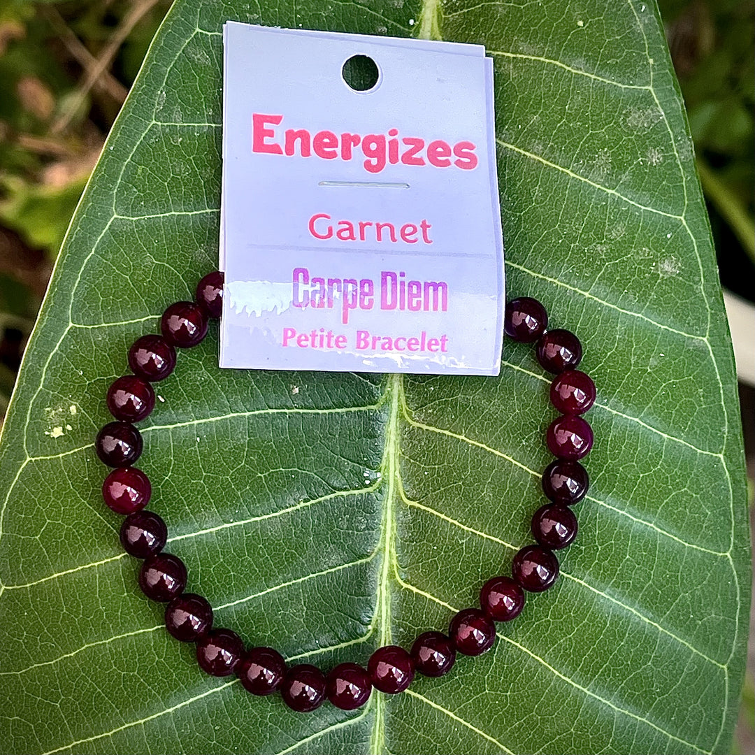 Bracelet Garnet Energizes Petite 6mm Beads