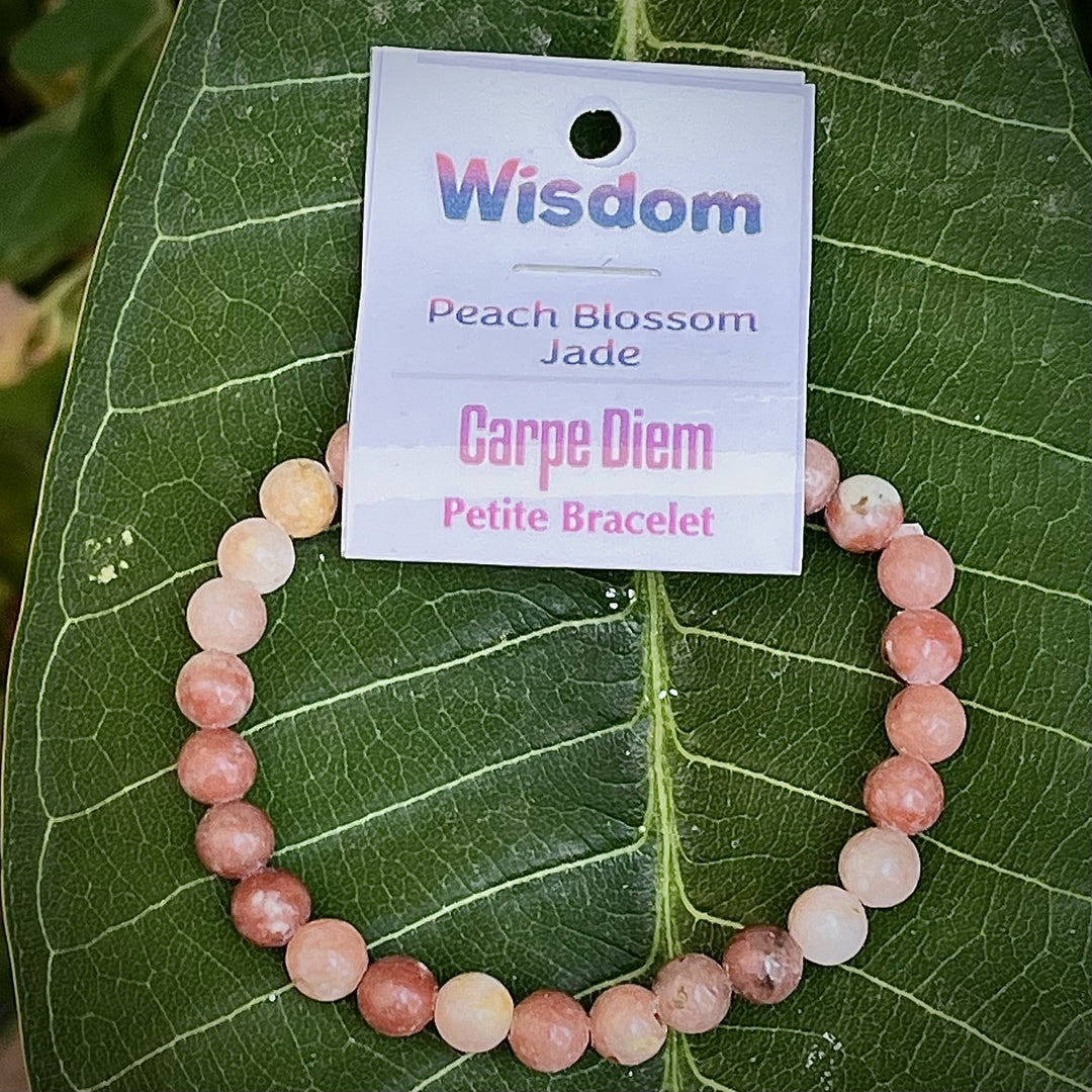 Bracelet Peach Blossom Jade Wisdom Petite 6mm Beads