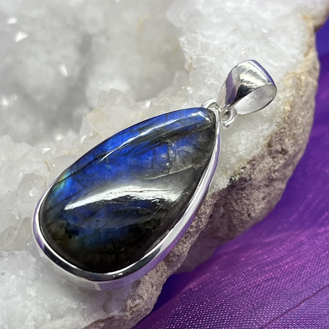 Pendant Labradorite Teardrop 4.5 cm