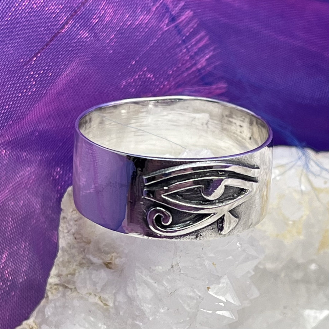 Ring Eye of Horus Thick Band