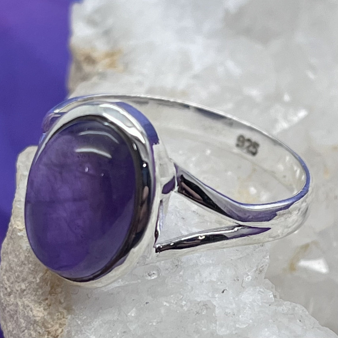 Ring Amethyst Oval 1.30 cm