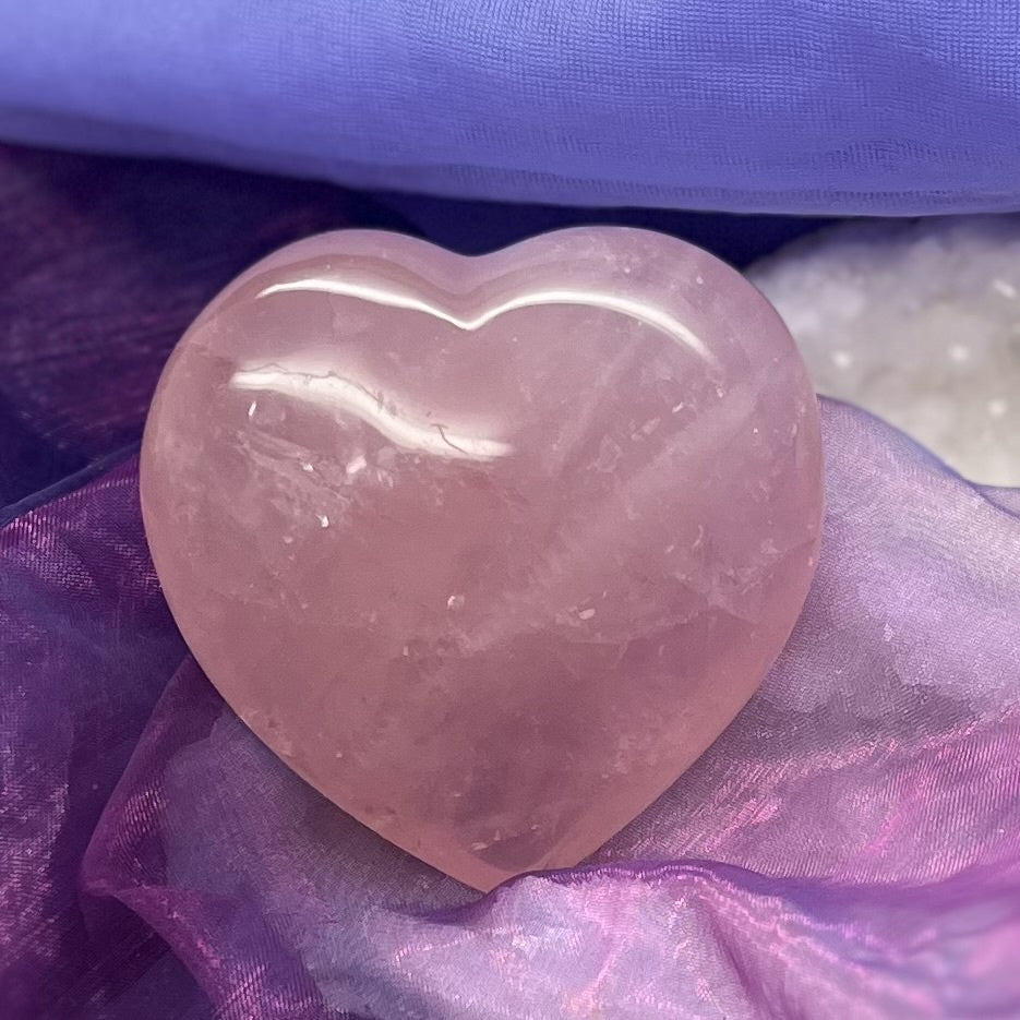 Heart Rose Quartz 7.3 cm