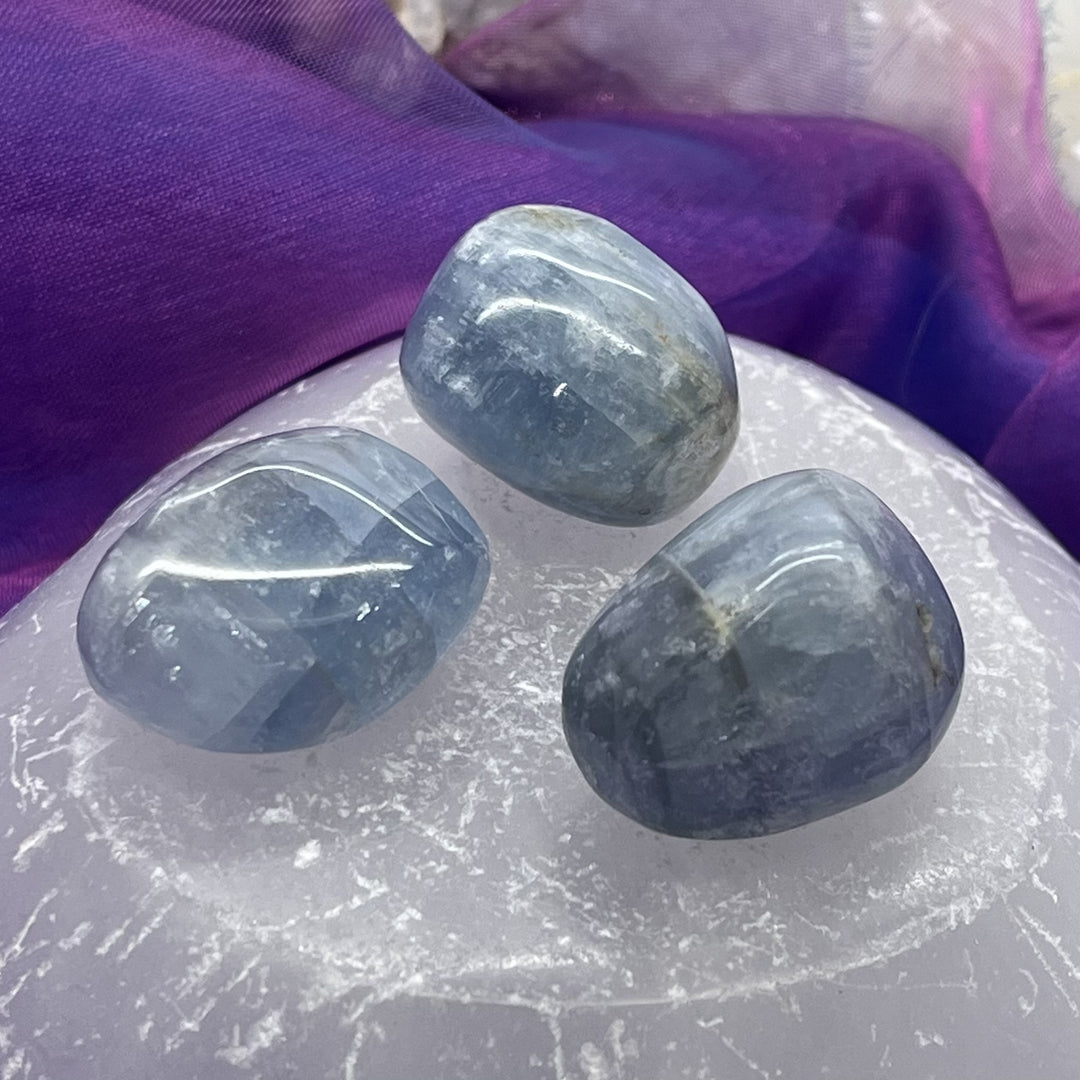 Celestite Tumble Stone | Carpe Diem With Remi